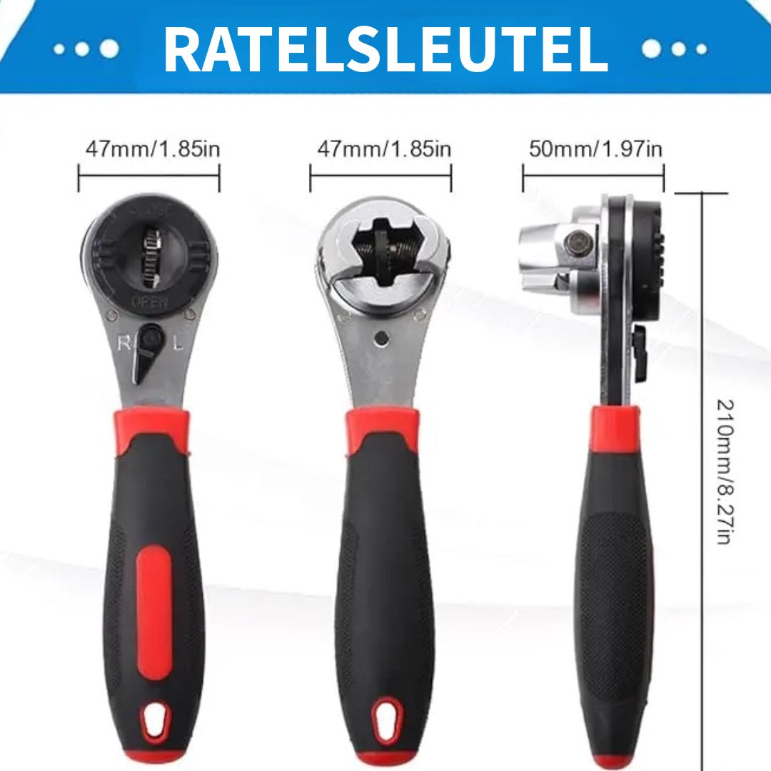 Professionele Multisleutel  – Verstelbare ratelsleutel 6–22 mm voor alle projecten