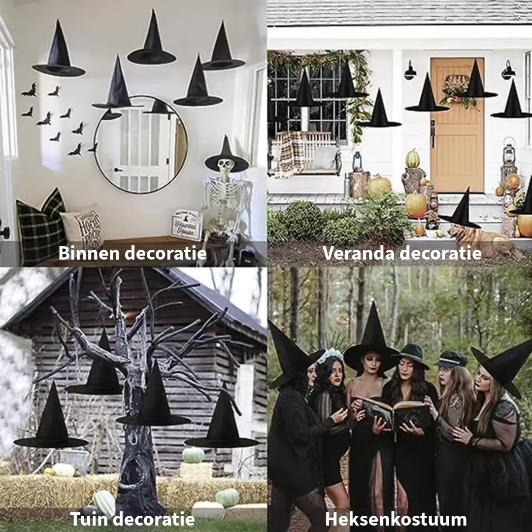 Zwevende Heksenhoed - Halloween decoratie