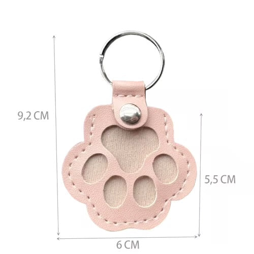 Leren Dierenpoot Sleutelhanger