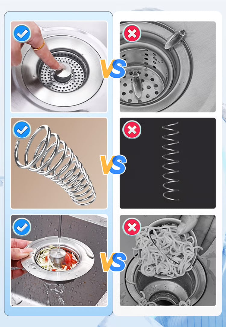 3-in-1 Keukengootsteen Afvoerzeef