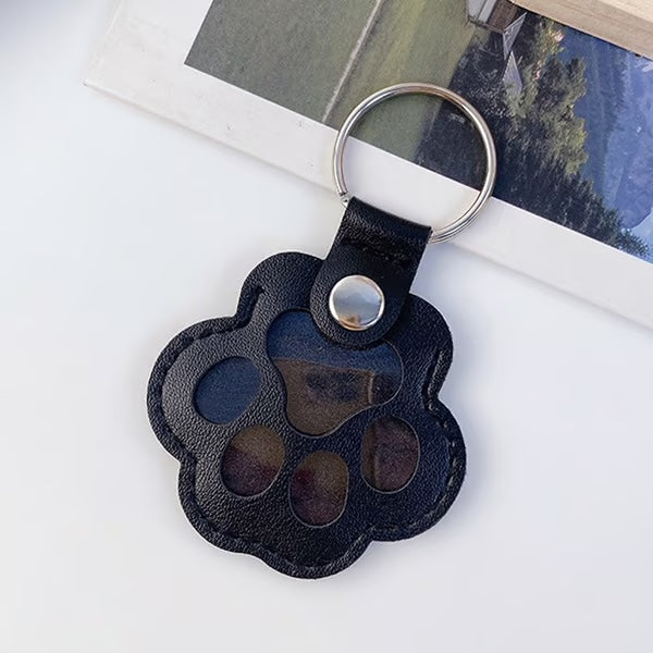 Leren Dierenpoot Sleutelhanger