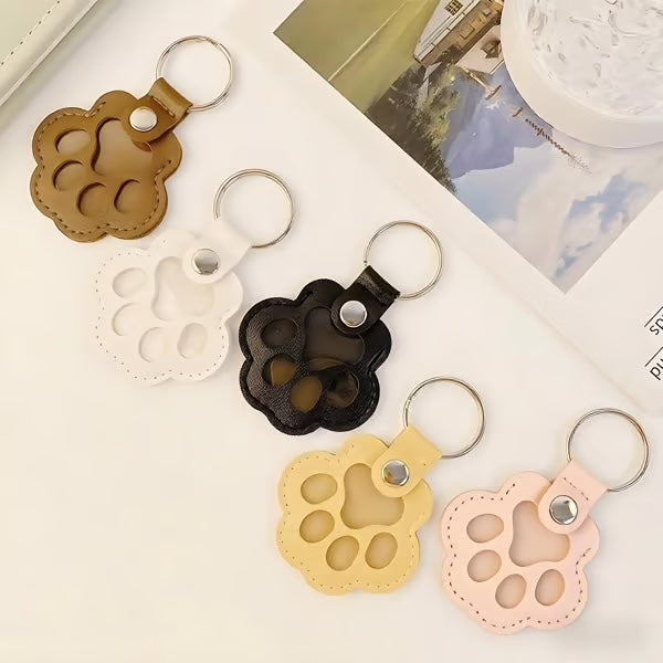 Leren Dierenpoot Sleutelhanger