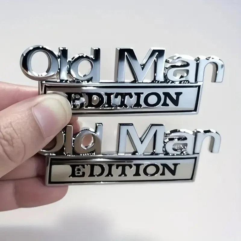 Old Man Edition Auto Embleem