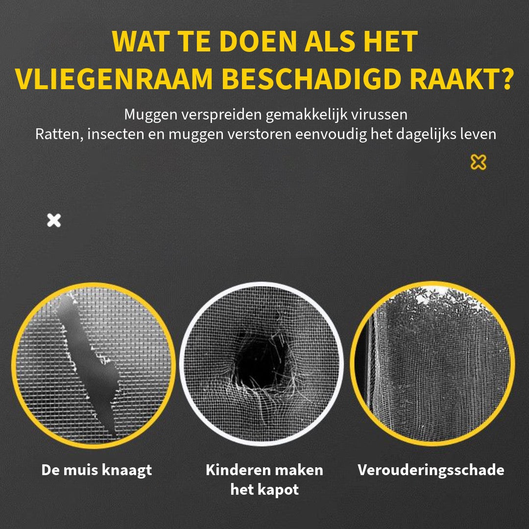 Vliegenraam Reparatietape
