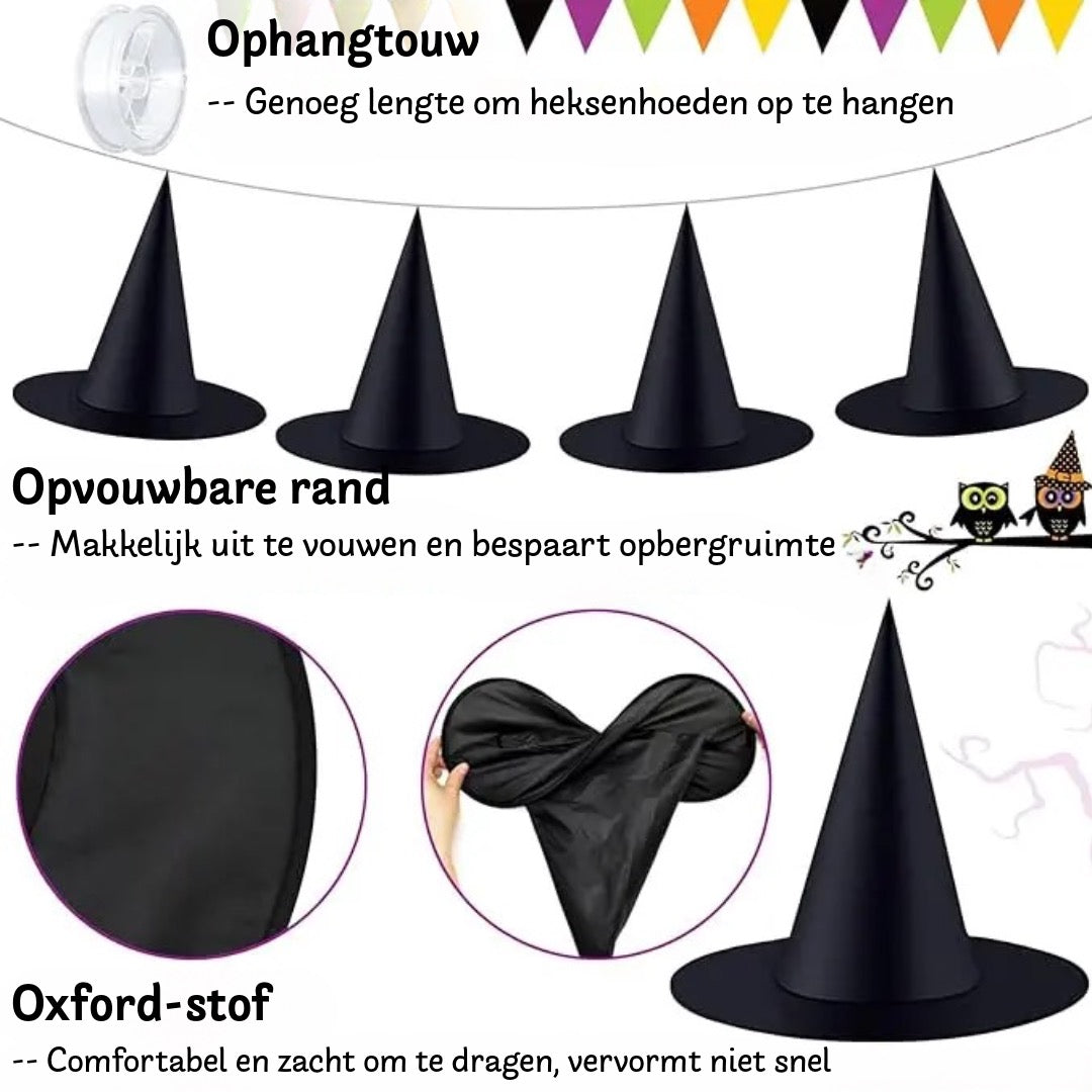 Zwevende Heksenhoed - Halloween decoratie