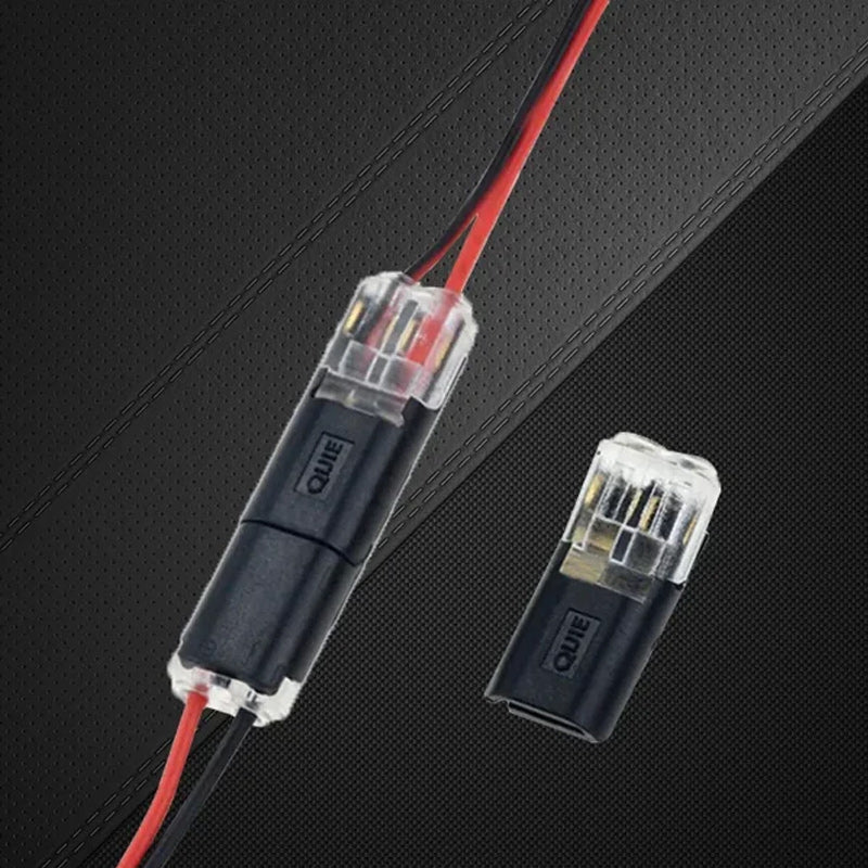 Dubbeladerige Push-In-Connector met Vergrendelingsclip