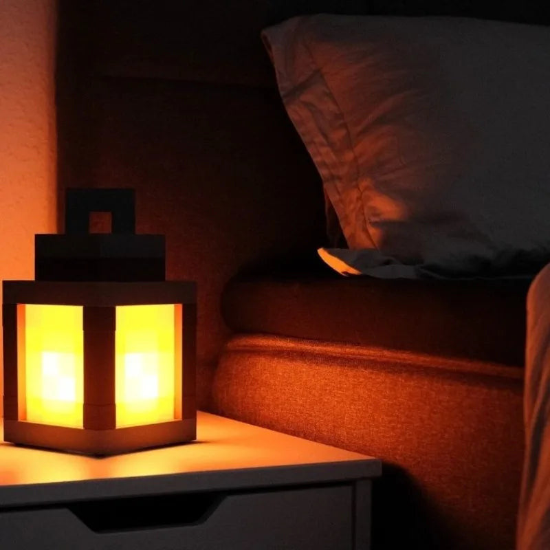 Draagbare Minecraft Lamp