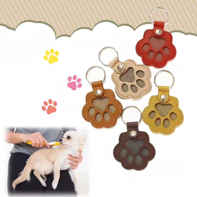 Leren Dierenpoot Sleutelhanger