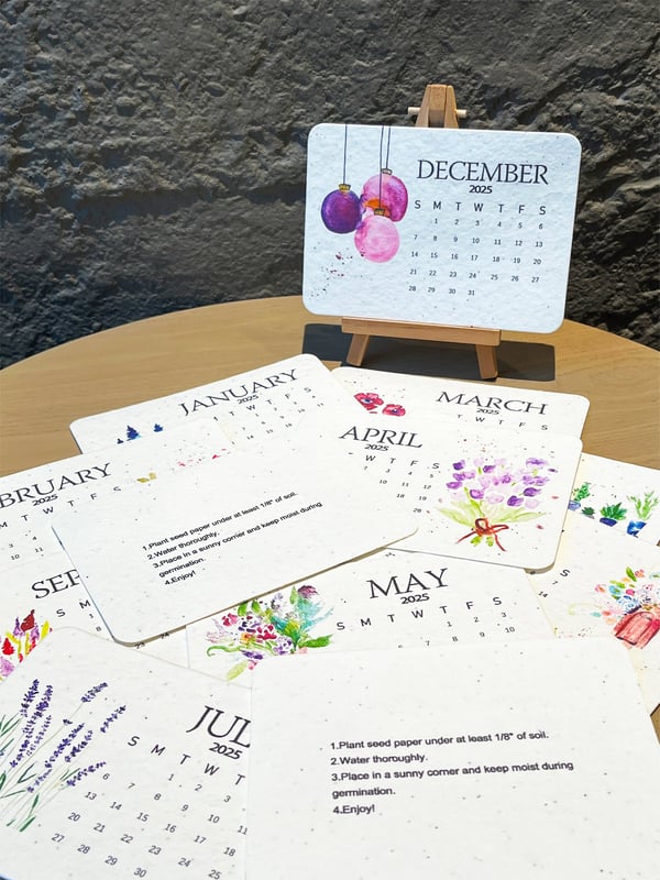 Plantbare Kalender 2025