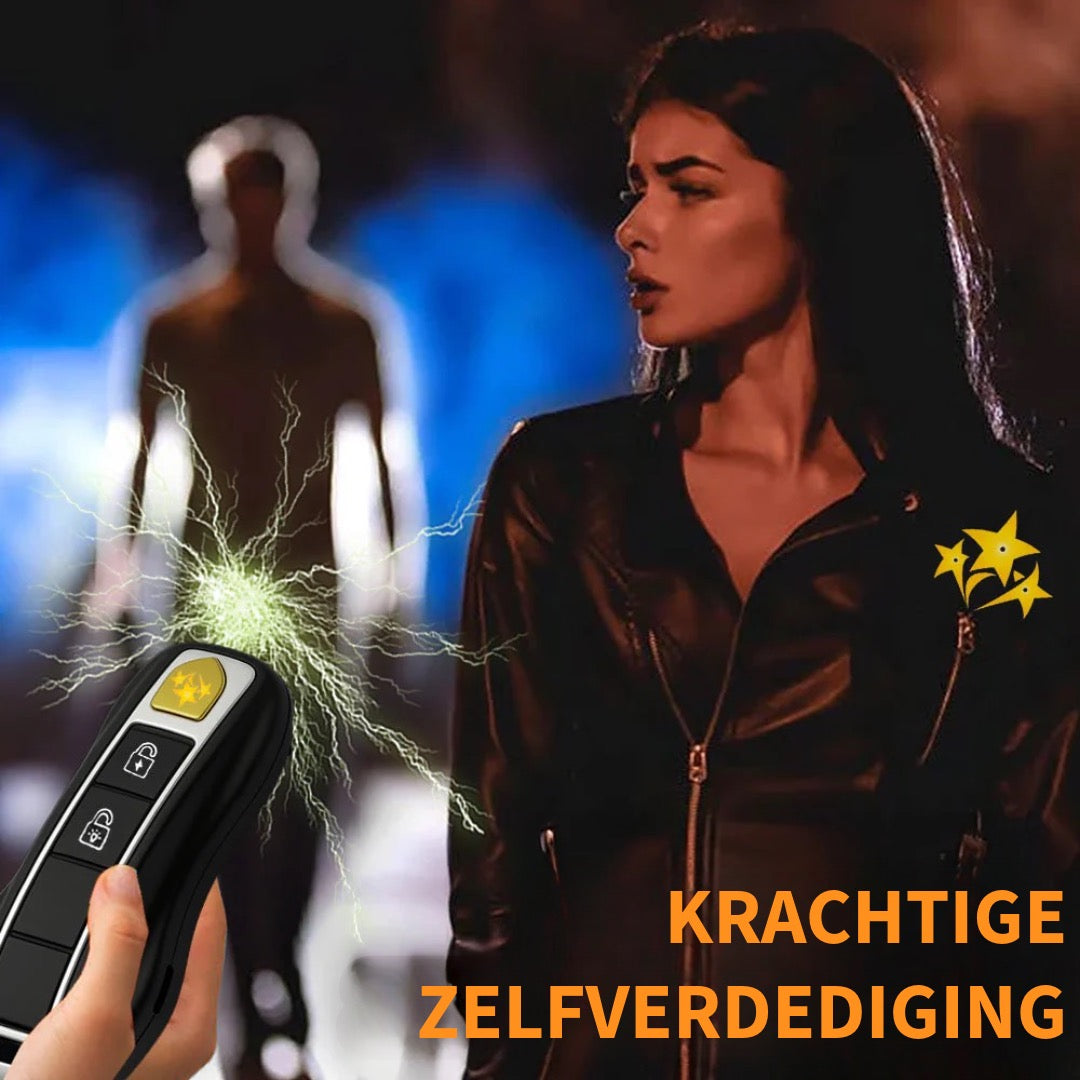 Zelfverdedigingszaklamp in Autosleutelvorm