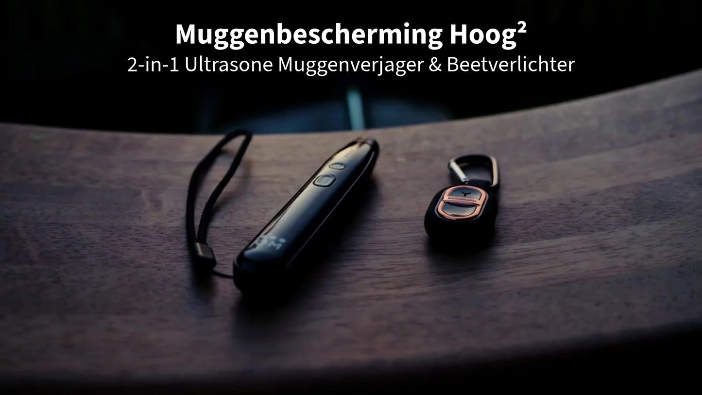 2-in-1 Ultrasone Muggenverjager & Beetverlichter