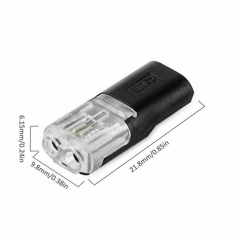 Dubbeladerige Push-In-Connector met Vergrendelingsclip