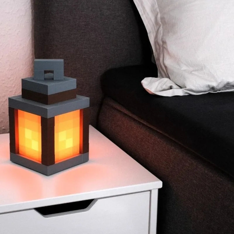 Draagbare Minecraft Lamp
