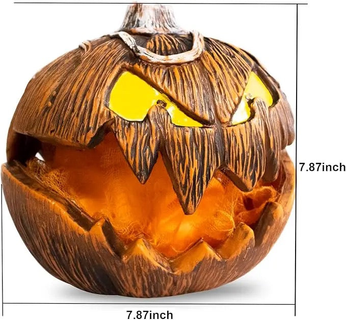 Griezelige Halloween Pompoen met Bewegende Effecten en LED-Licht