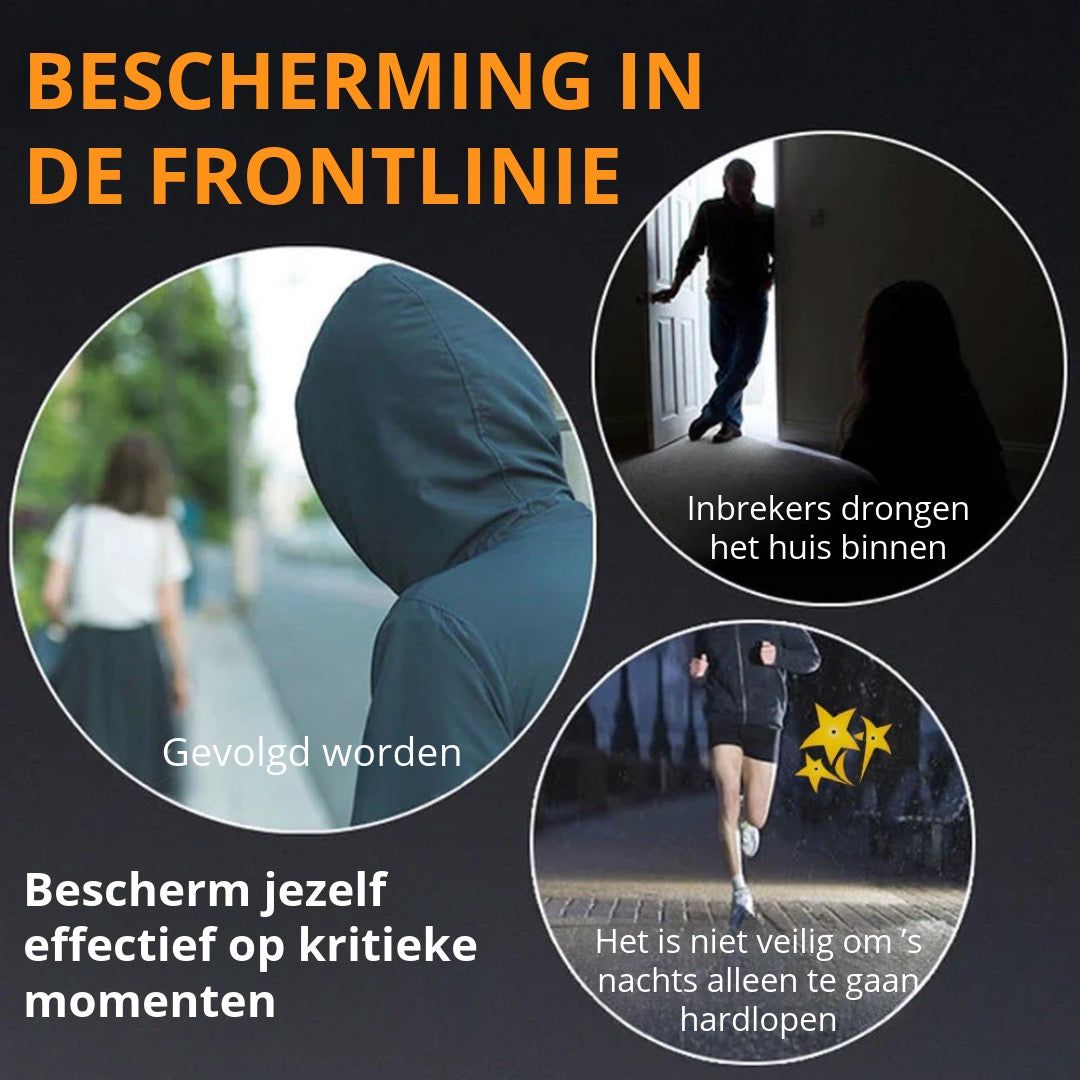 Zelfverdedigingszaklamp in Autosleutelvorm