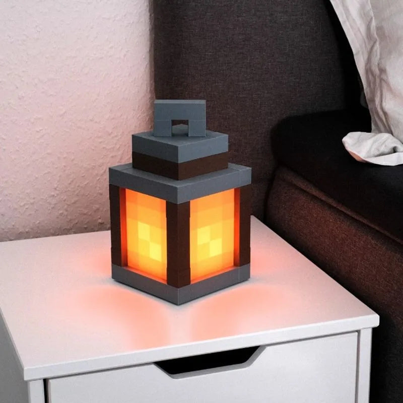 Draagbare Minecraft Lamp