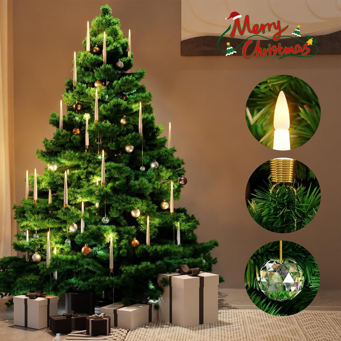 Ultrarealistische Kerstkaarsen