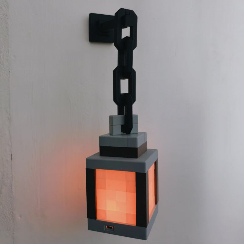 Draagbare Minecraft Lamp