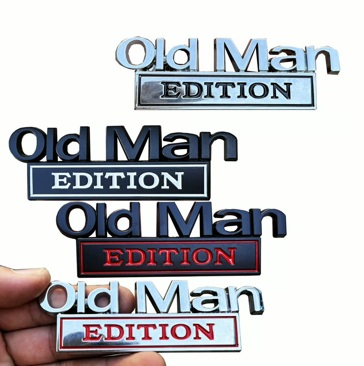 Old Man Edition Auto Embleem