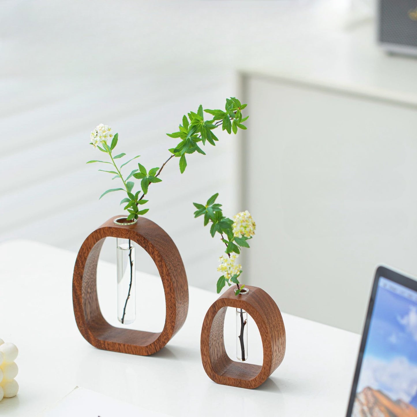 Luxueuze Houten Vaas