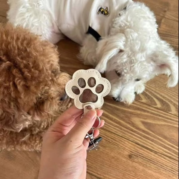 Leren Dierenpoot Sleutelhanger