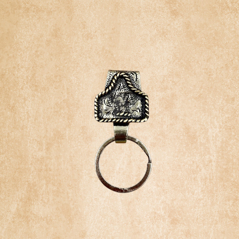 Vintage Letter Sleutelhanger