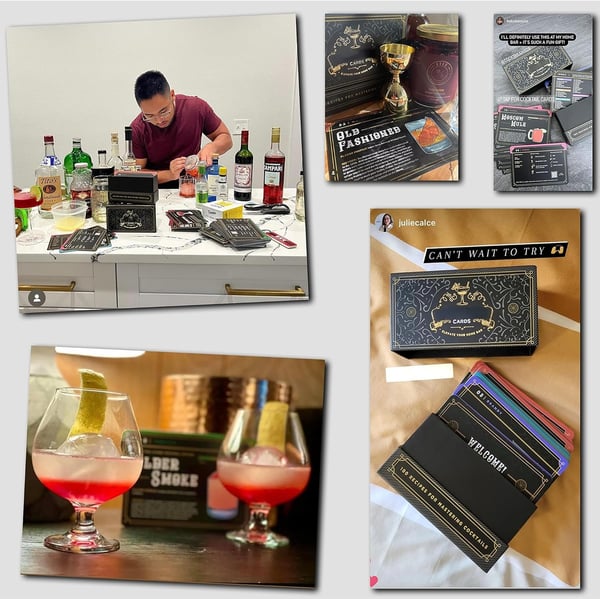 Cocktail Kaarten | 100 Engelstalige Recepten