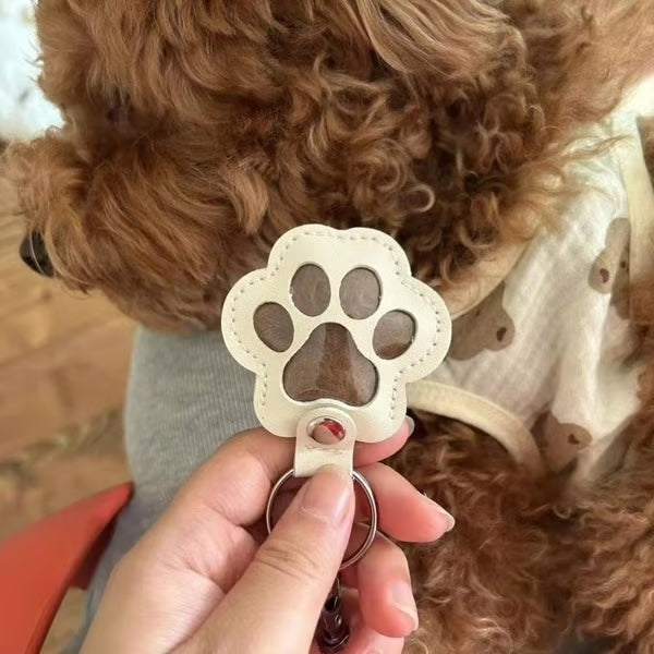 Leren Dierenpoot Sleutelhanger