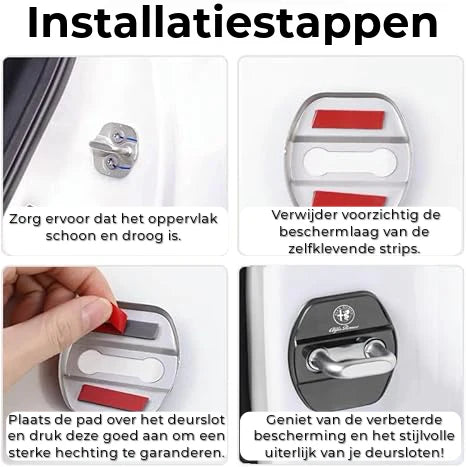 Luxe Autodeurslot Beschermpads | 4 Stuks