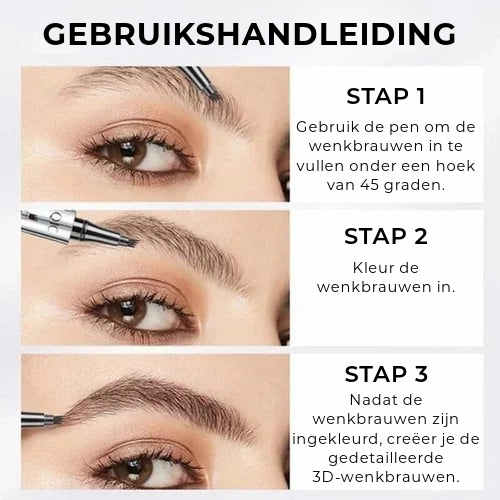 3D Waterbestendige Wenkbrauwpen
