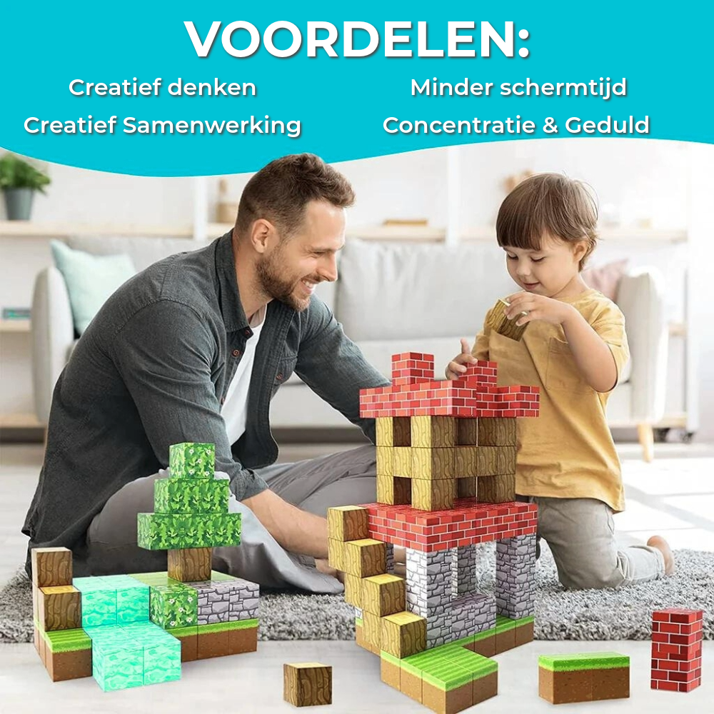 Minecraft Magnetische Blokkenset