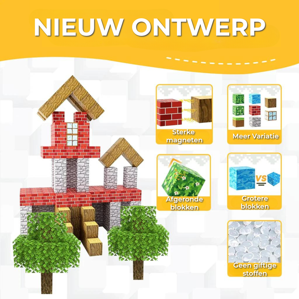 Minecraft Magnetische Blokkenset