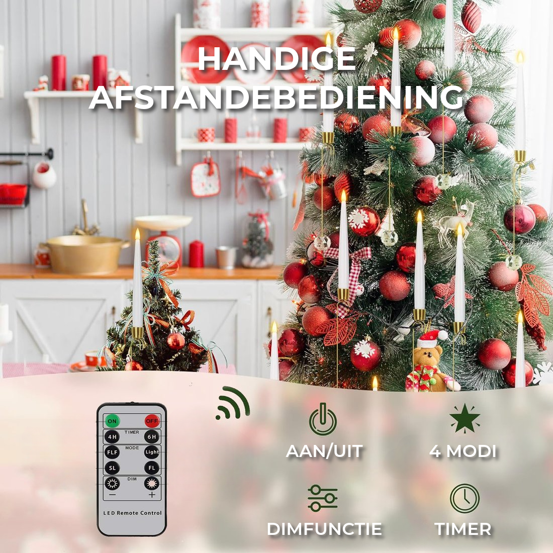 Ultrarealistische Kerstkaarsen