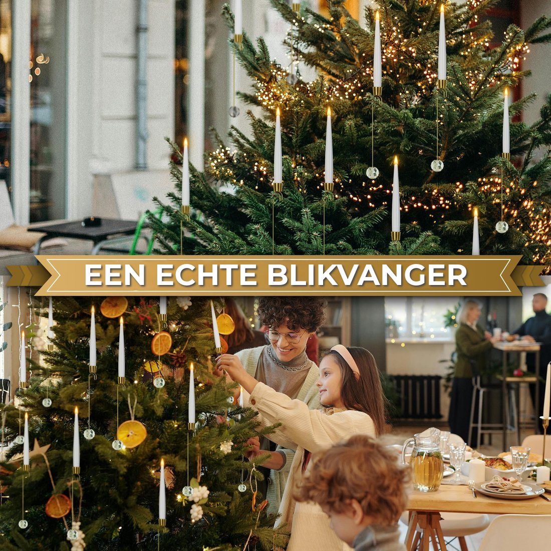 Ultrarealistische Kerstkaarsen