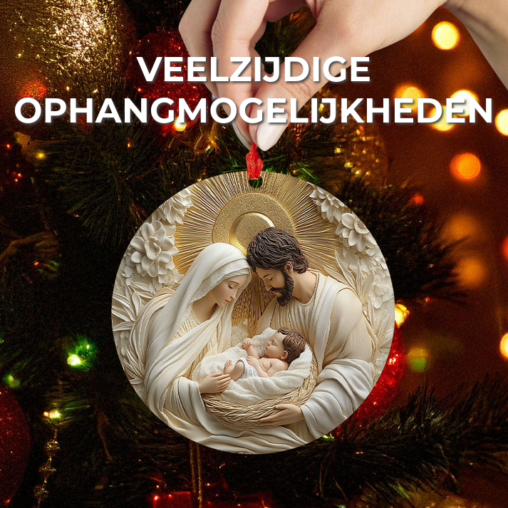Heilige Familie Kerstornament