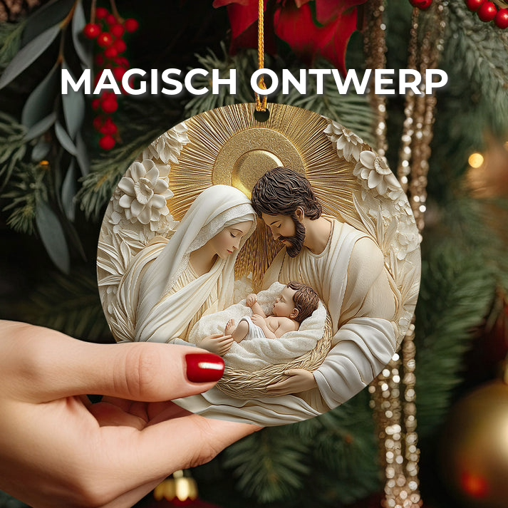 Heilige Familie Kerstornament