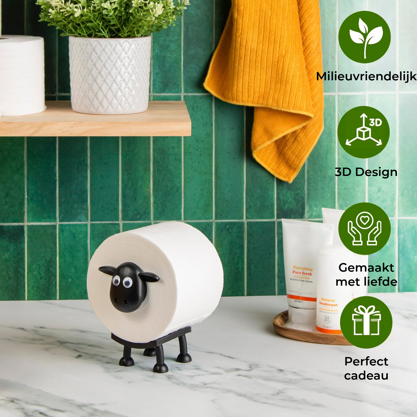 Schattige Schapen Toiletrolhouder