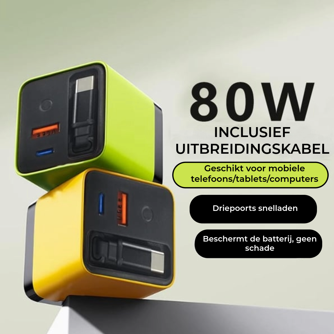 3-In-1 Oplader