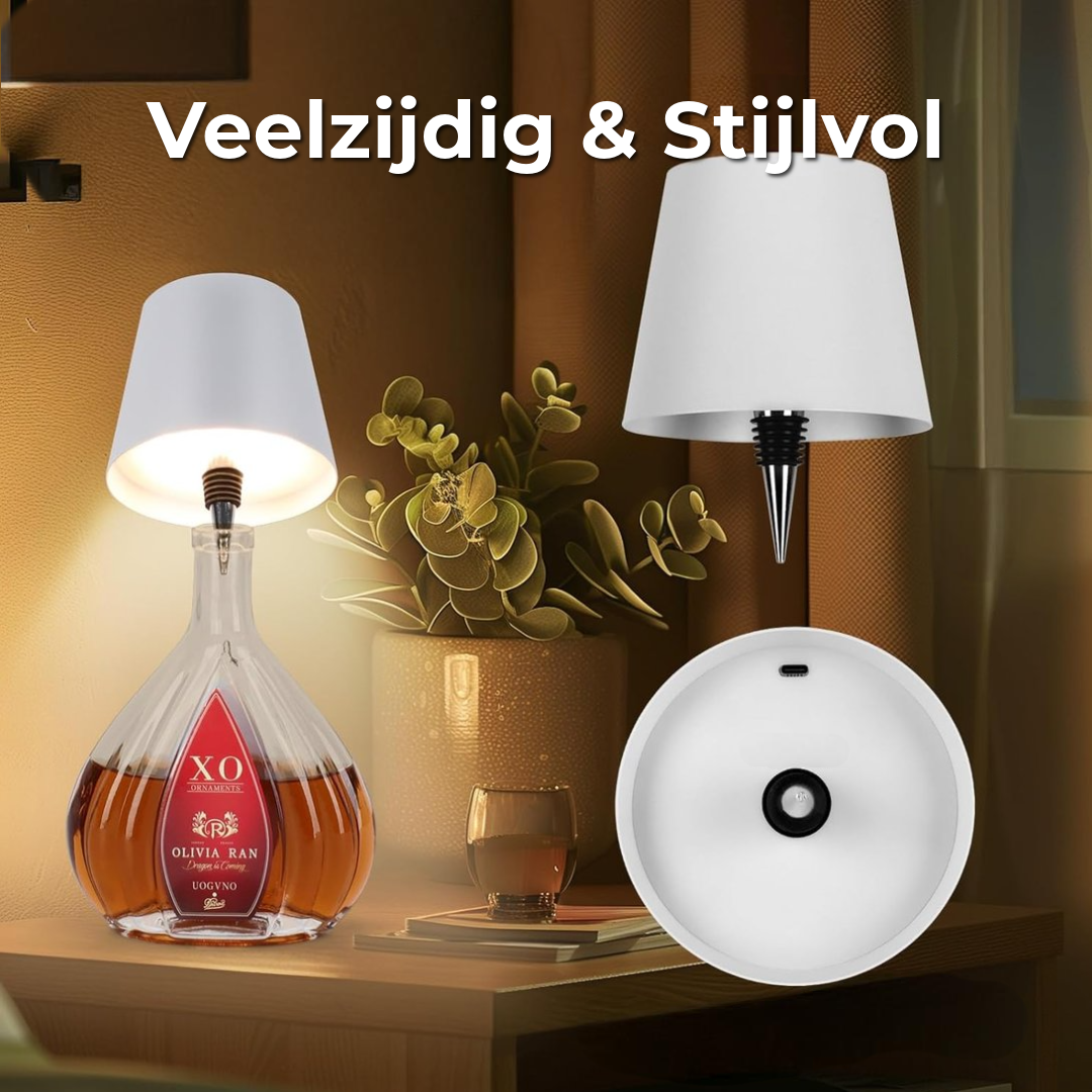 Draadloze Flessenlamp