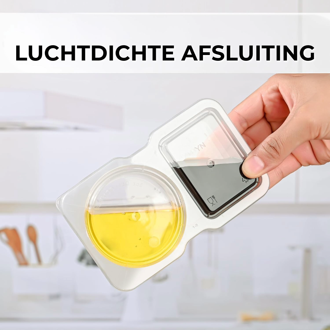 Dubbel Compartiment Vershoud Container