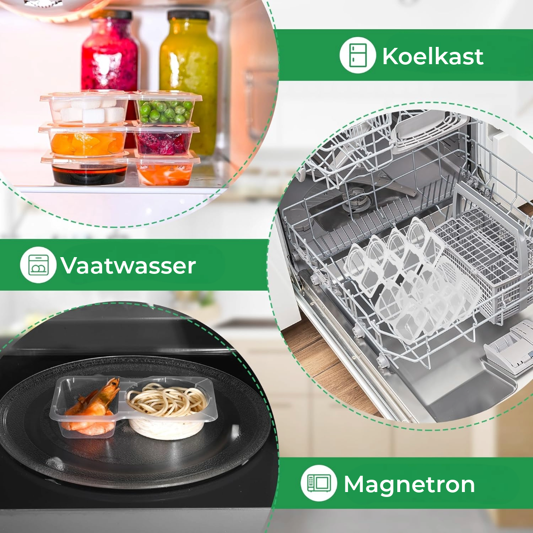 Dubbel Compartiment Vershoud Container