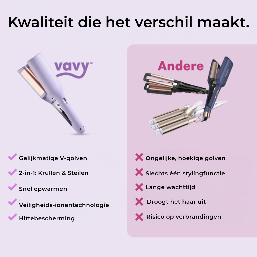 VAVY™ | Krul- en Stijltang