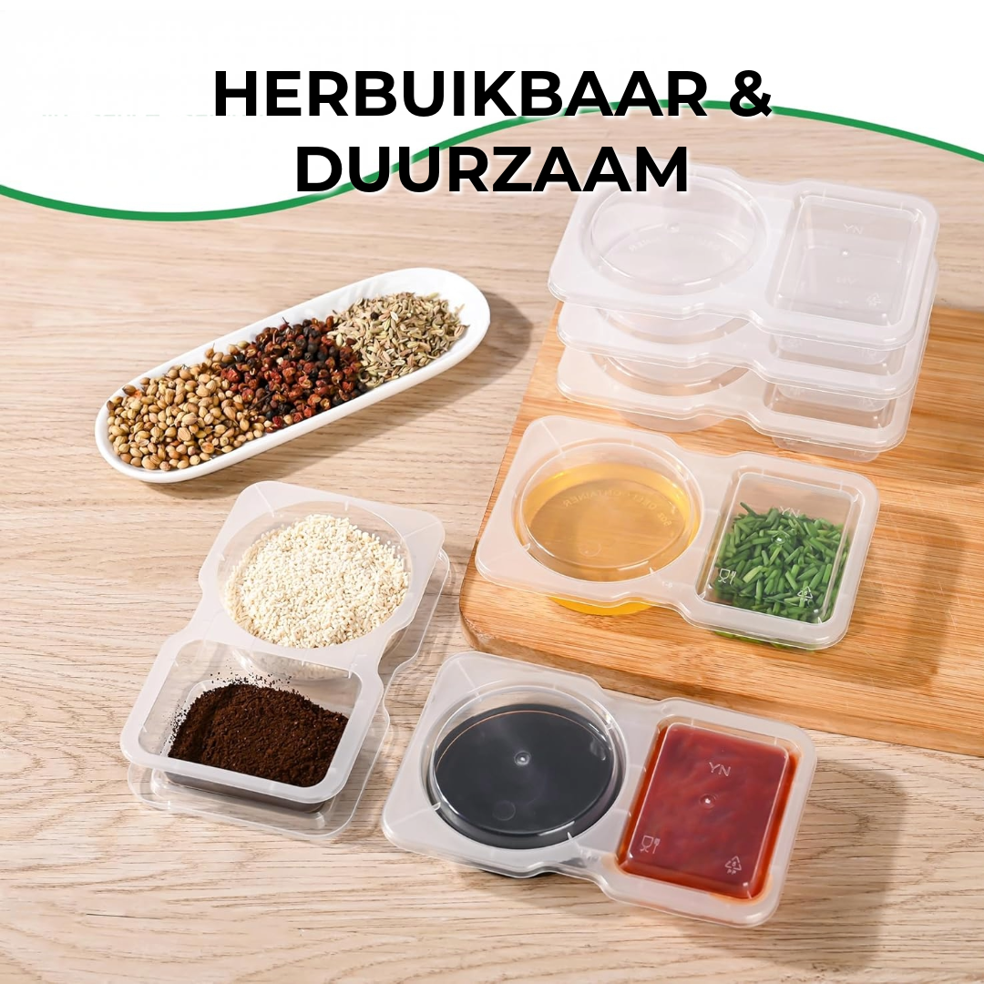 Dubbel Compartiment Vershoud Container