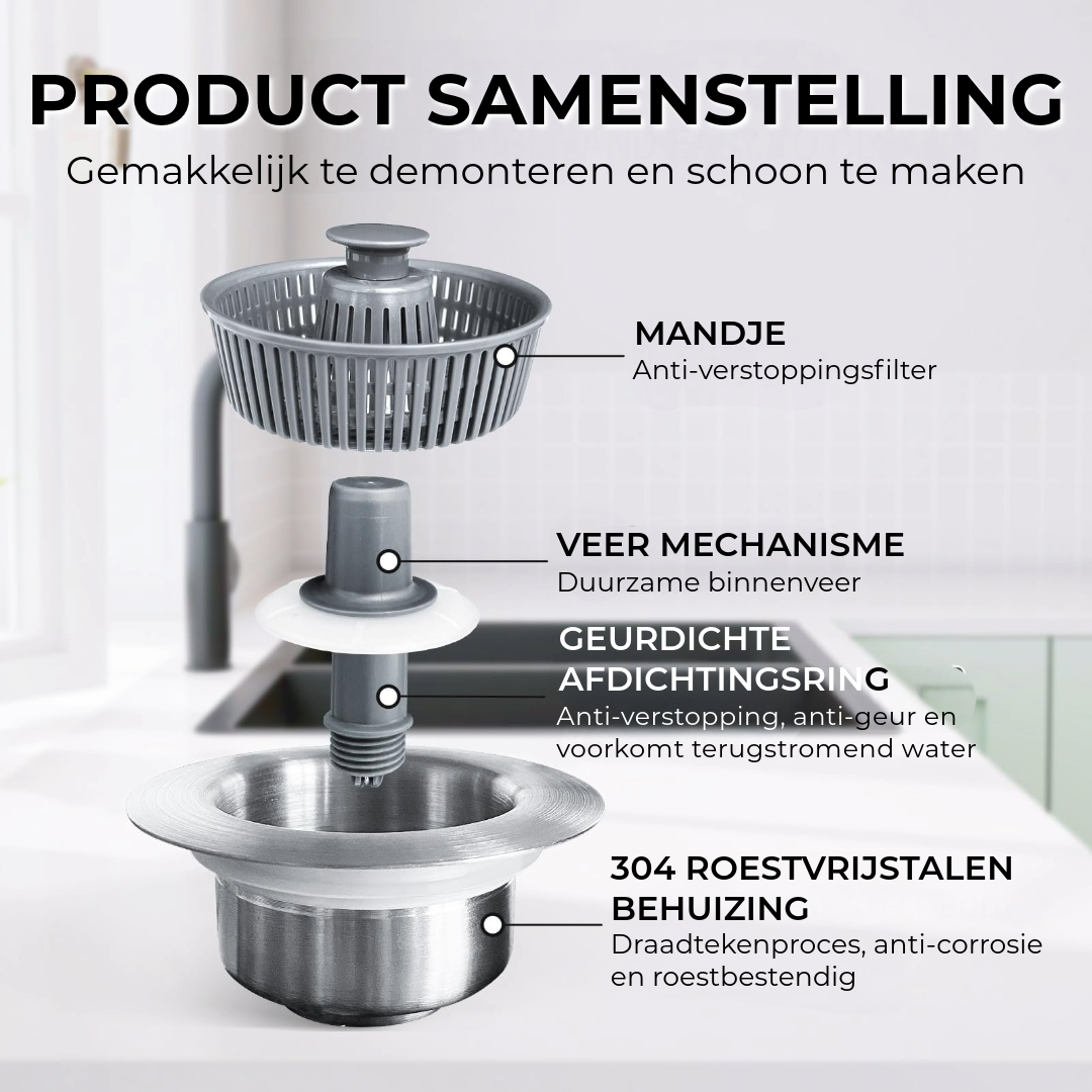 3-in-1 Gootsteenfilter