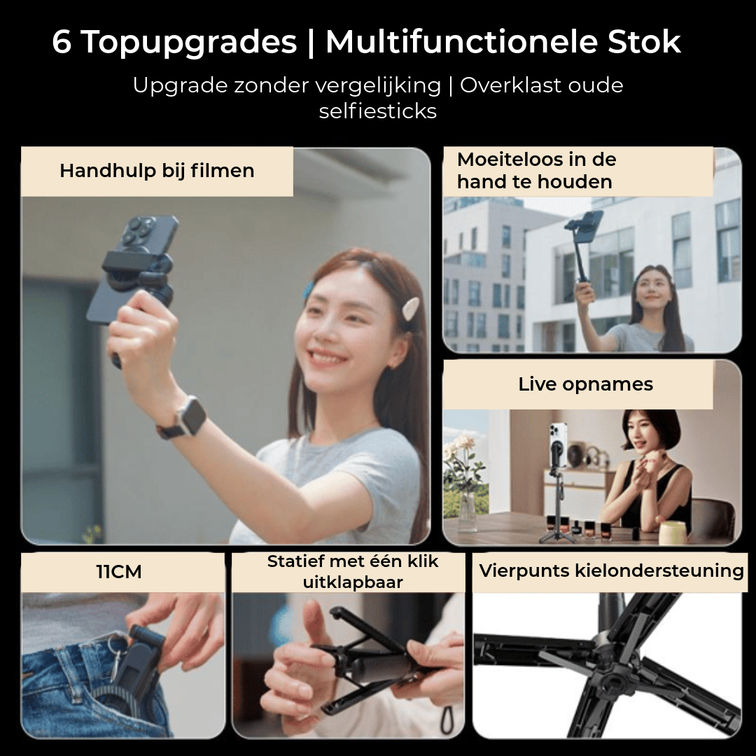 4-In-1 360° Selfie Stick