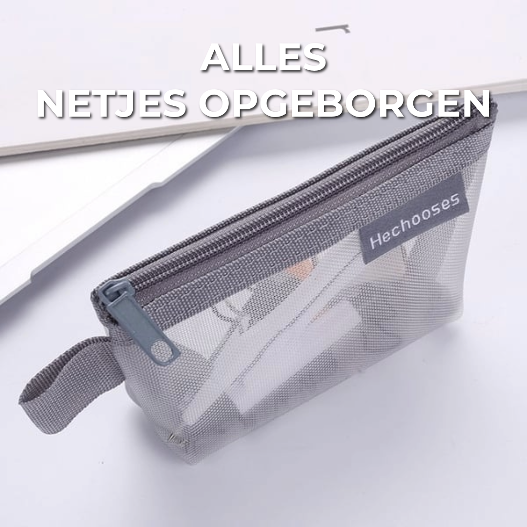 Draagbare Mesh Opbergtas
