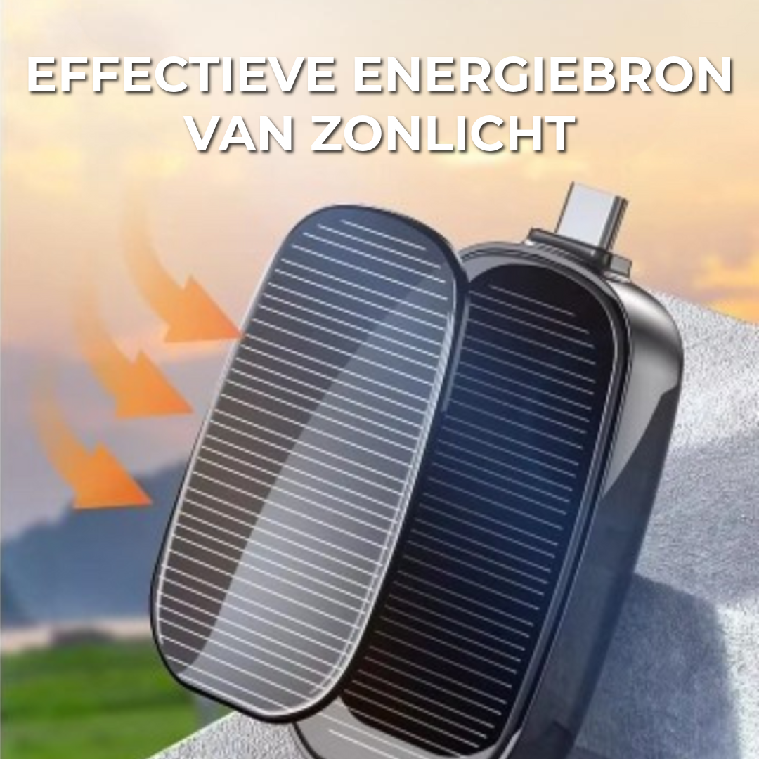 Mini Draadloze Powerbank | Zonne-Energie
