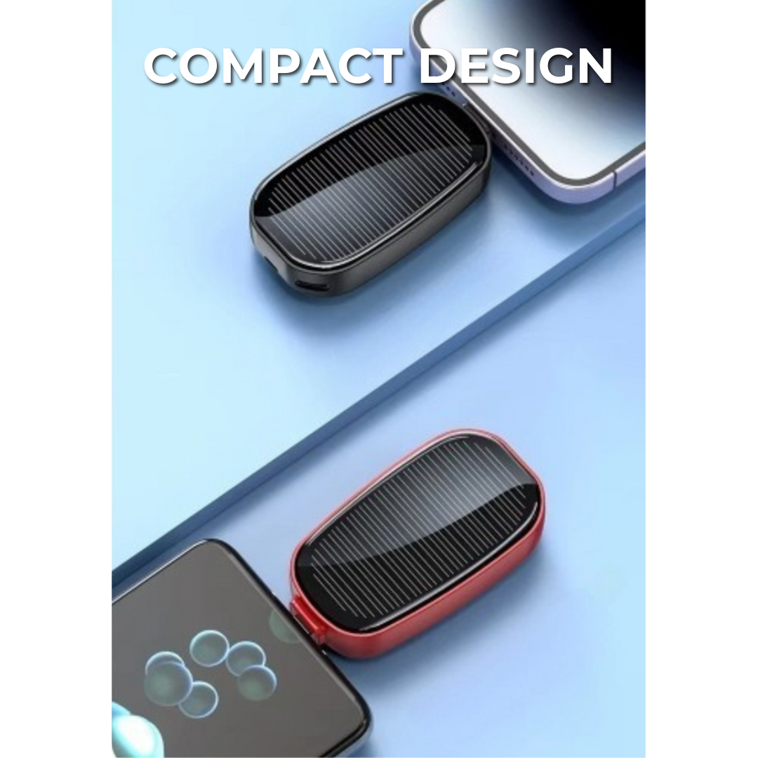 Mini Draadloze Powerbank | Zonne-Energie