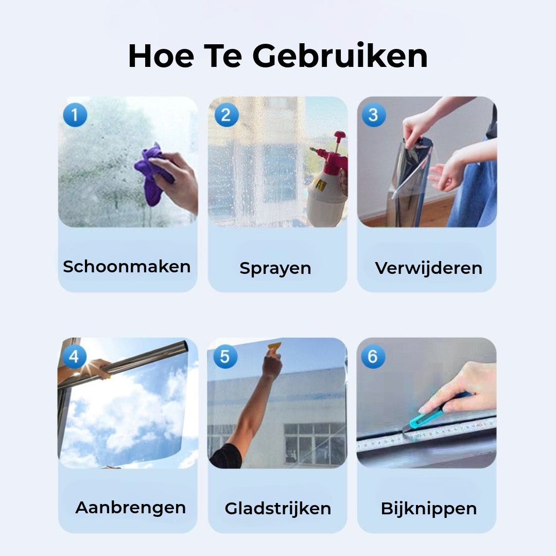 Warmte-Isolerend Privacy Raambescherming