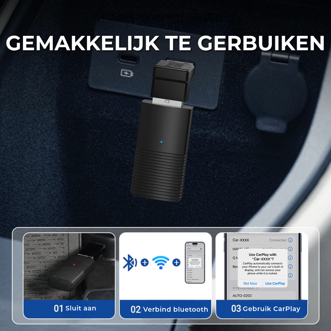 Mini Draadloze CarPlay Adapter